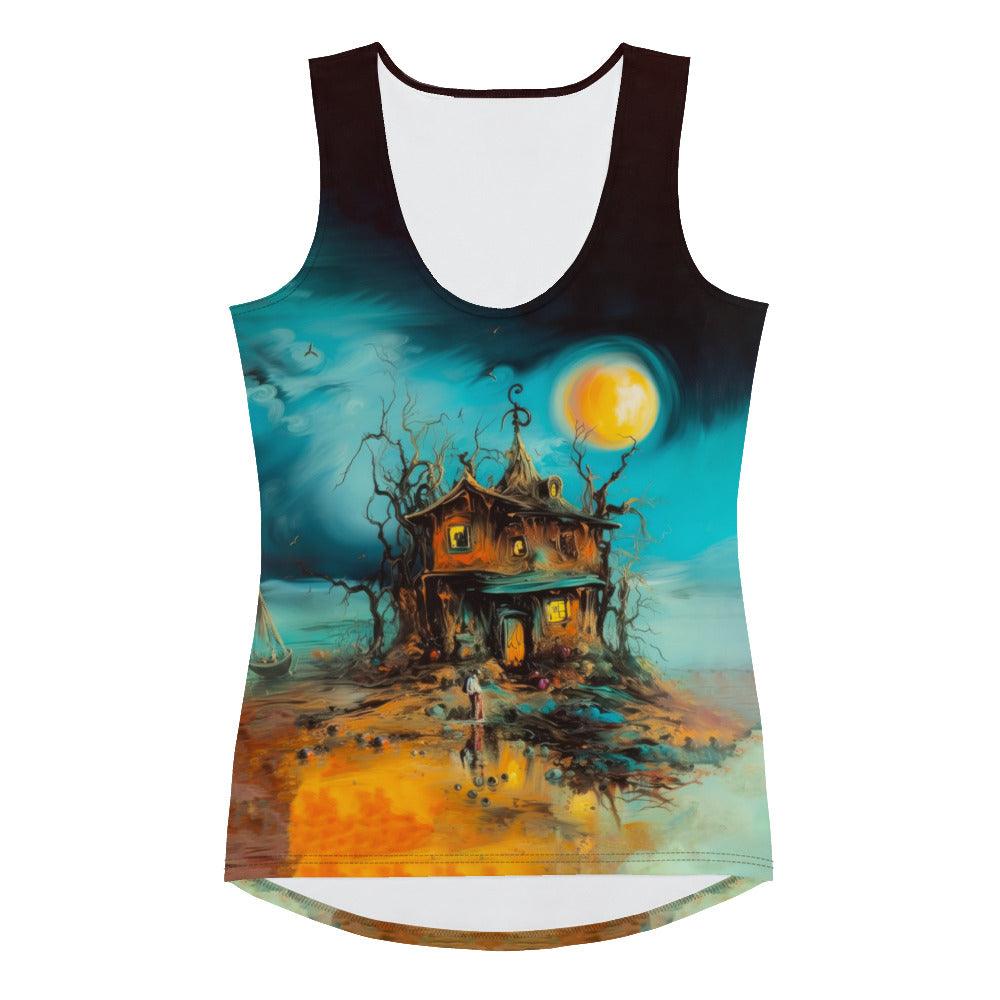 Halloween Nightmares All Over Print Women's Tank Top Embrace The Dark Delights - Beyond T-shirts