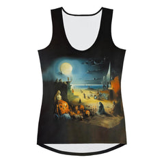 Halloween Moonlight All Over Print Women's Tank Top Embrace The Night - Beyond T-shirts