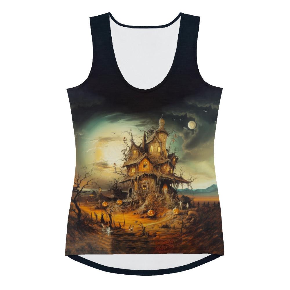 Halloween Elegance All Over Print Women's Tank Top Dark Glamour - Beyond T-shirts