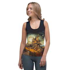 Halloween Elegance All Over Print Women's Tank Top Dark Glamour - Beyond T-shirts