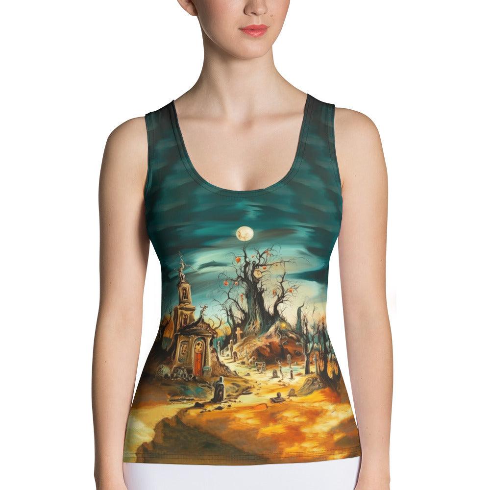 Women's Midnight Magic All Over Print Tank Top Embrace The Enchantment - Beyond T-shirts