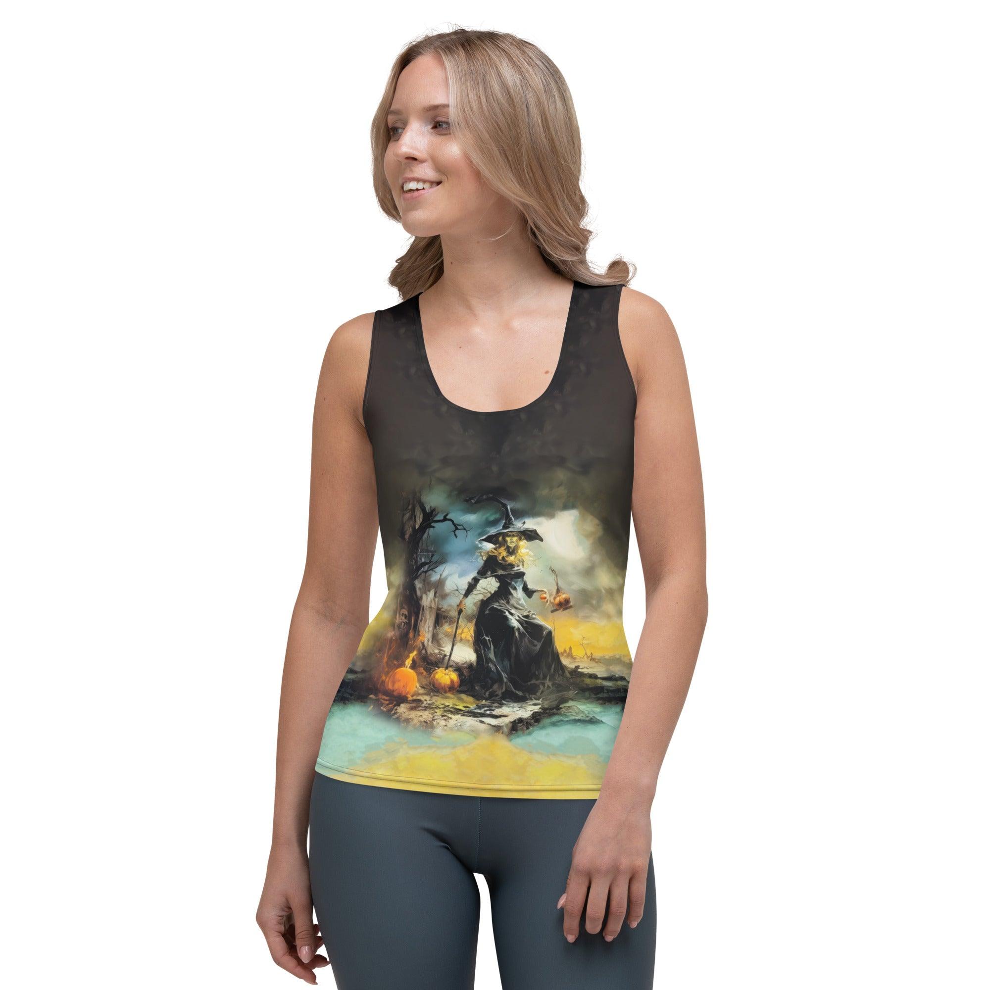 Halloween Mirage All Over Print Women's Tank Top Embrace The Illusion - Beyond T-shirts