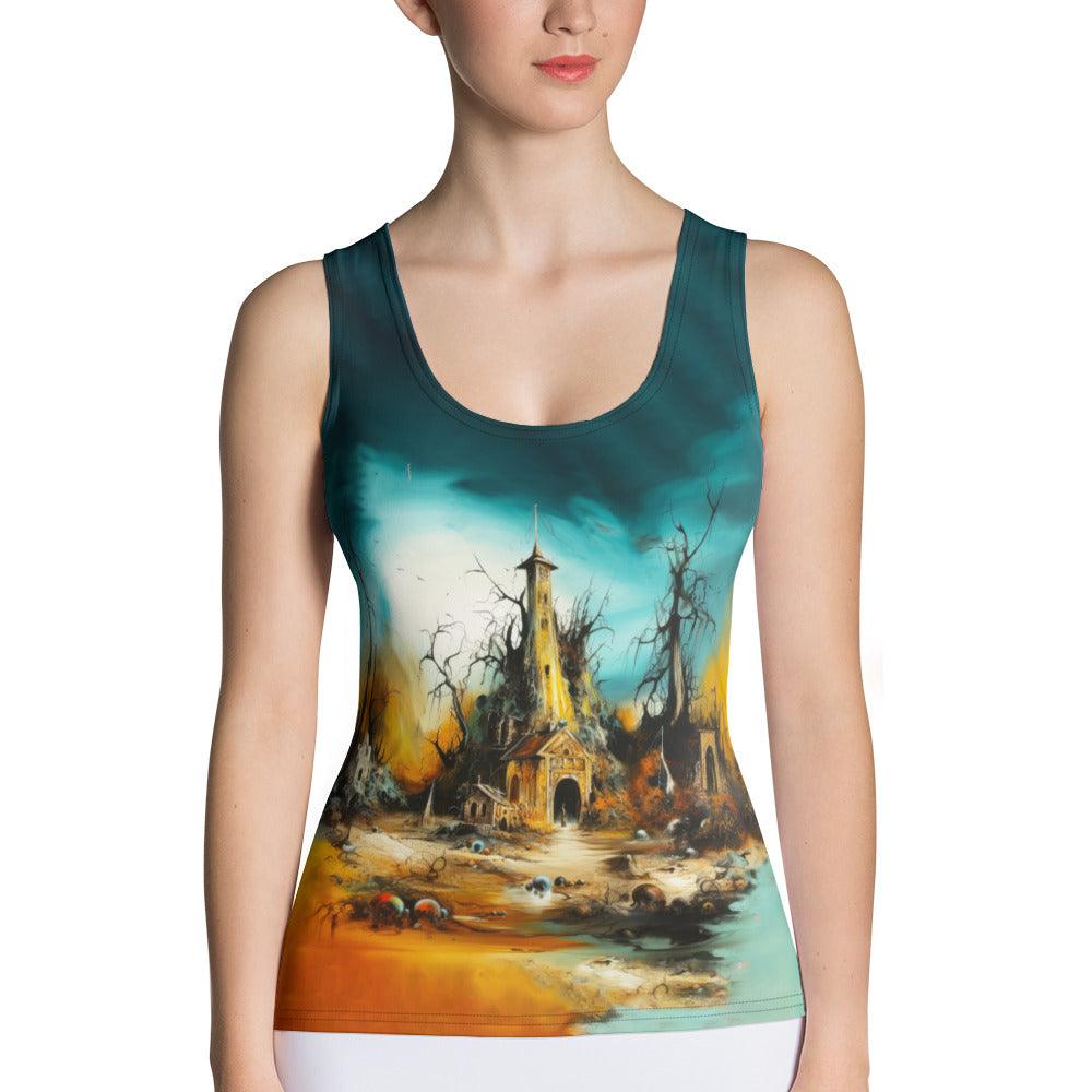 Women's Cursed All Over Print Tank Top Embrace The Supernatural - Beyond T-shirts