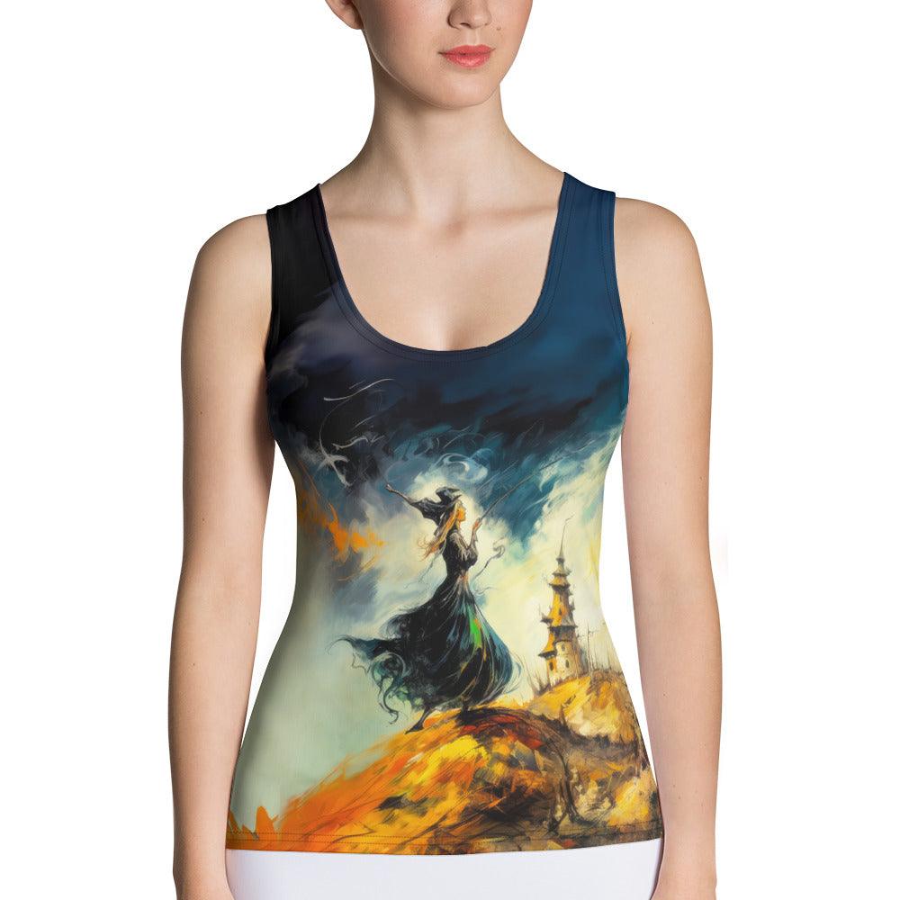 Halloween Witching Hour All Over Print Women's Tank Top Embrace The Magic" - Beyond T-shirts