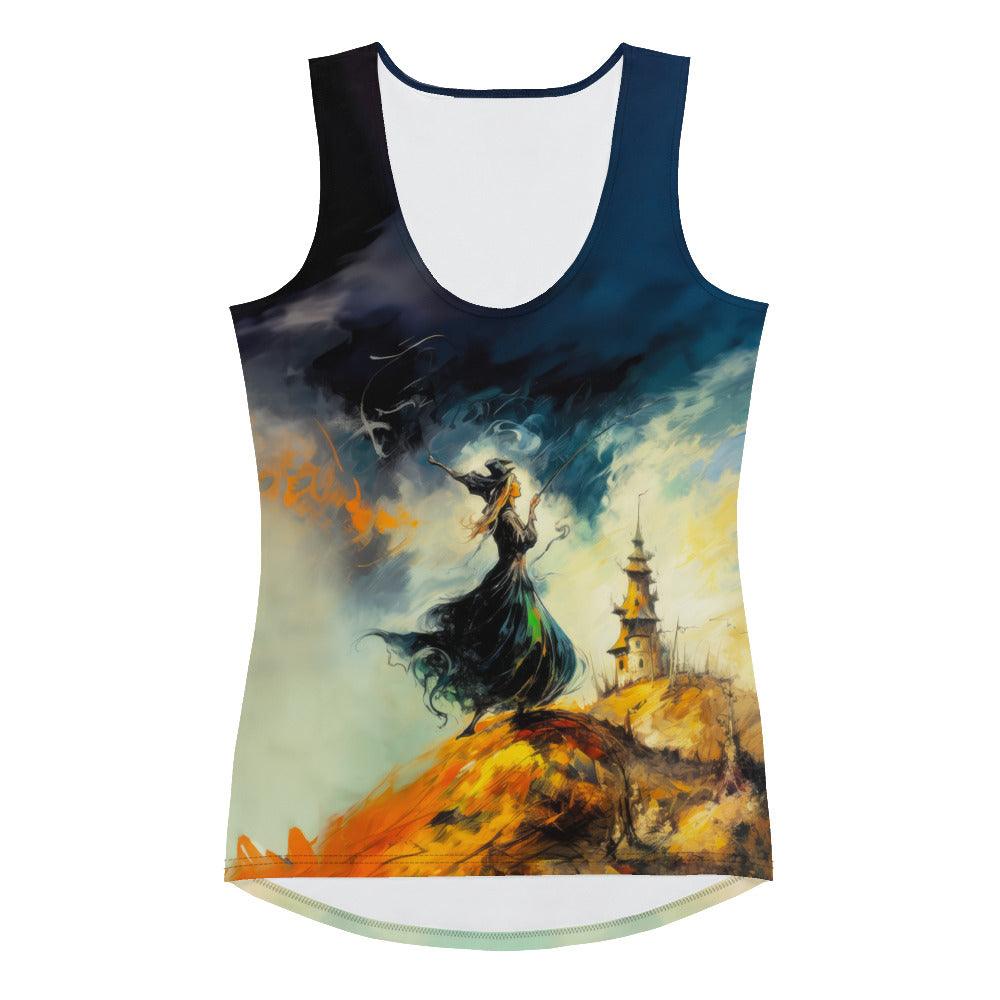 Halloween Witching Hour All Over Print Women's Tank Top Embrace The Magic" - Beyond T-shirts