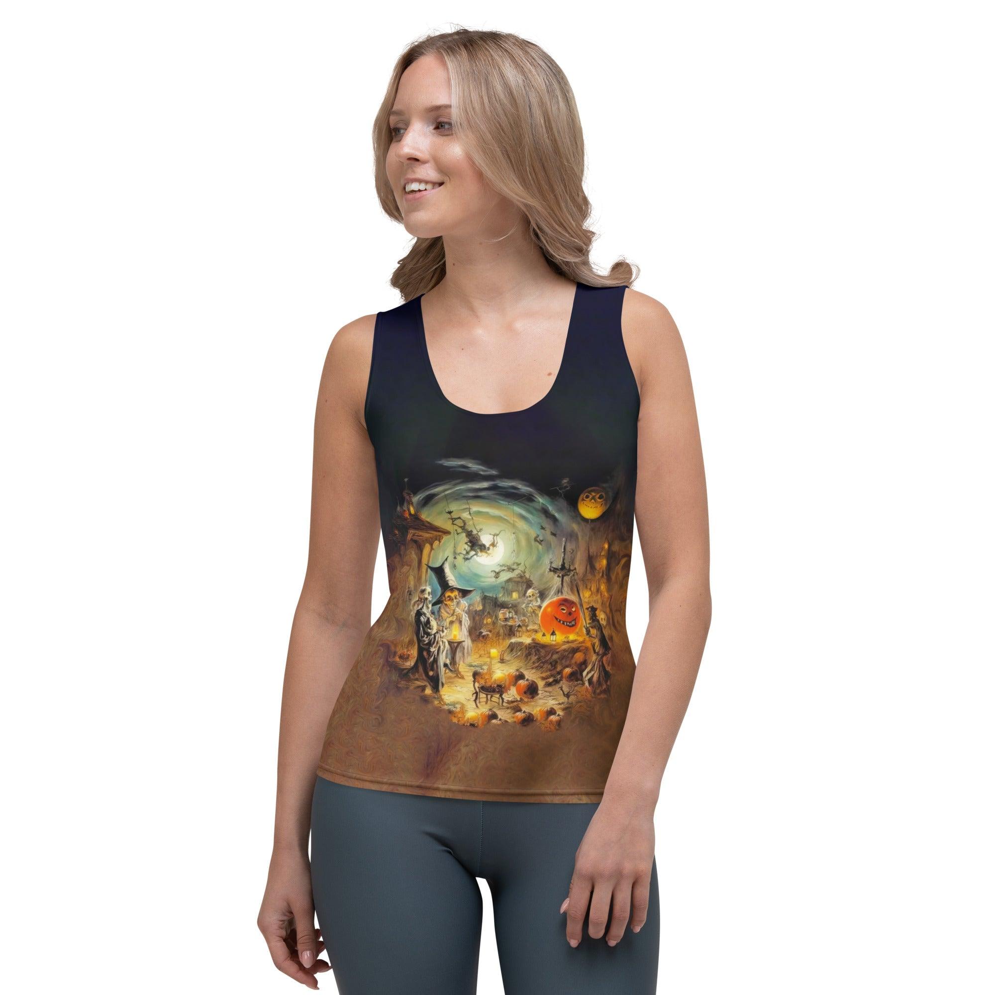 Women's Spectral Shadows All-Over Print Tank Top Embrace The Unknown - Beyond T-shirts