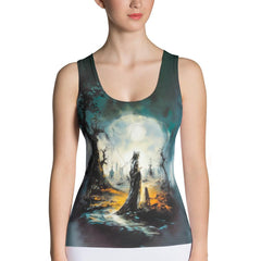 Women's Midnight Masquerade All Over Print Tank Top Embrace The Glamour - Beyond T-shirts