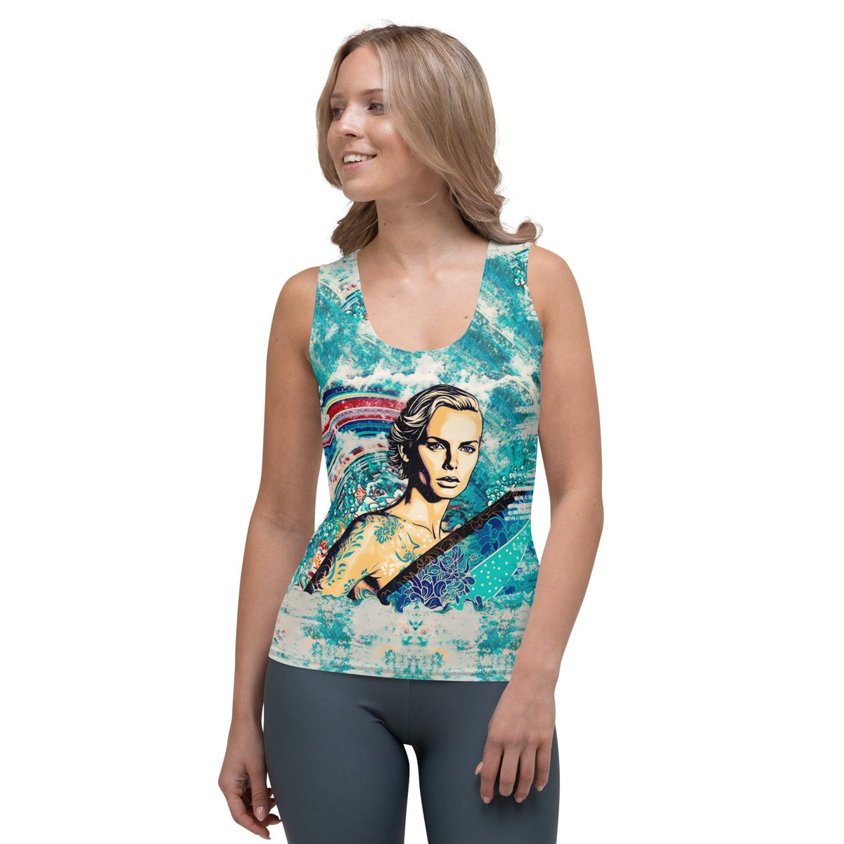 Retro Surf Vibes Women's Tank Top Ride The Wave Of Nostalgia - Beyond T-shirts