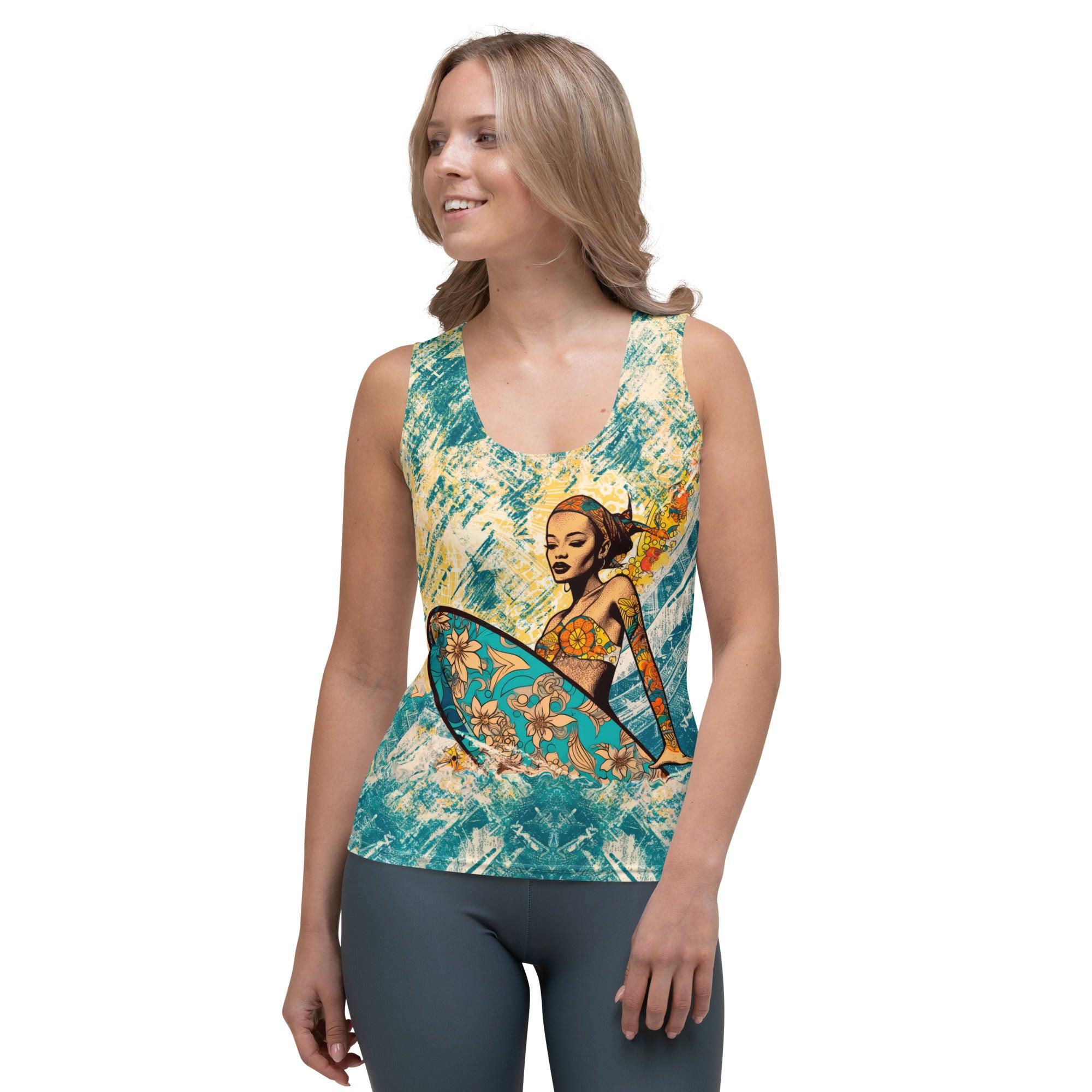 Seaside Serenity All-Over Print Women's Tank Top Embrace Coastal Zen - Beyond T-shirts