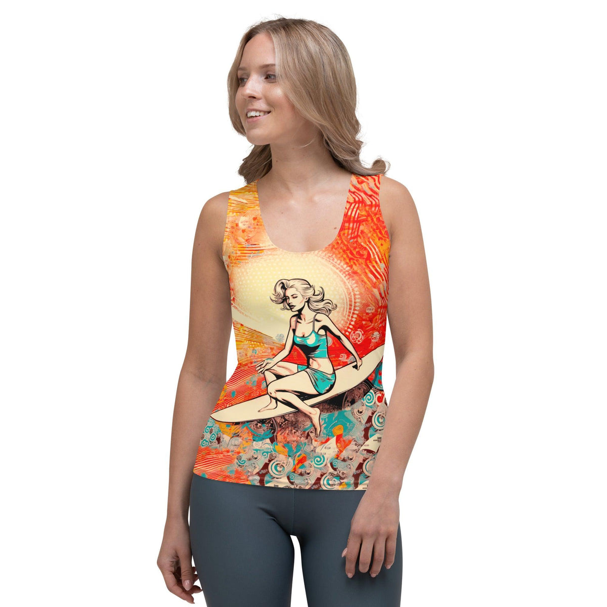 Wave Rider Elegance Women's Tank Top - Beyond T-shirts