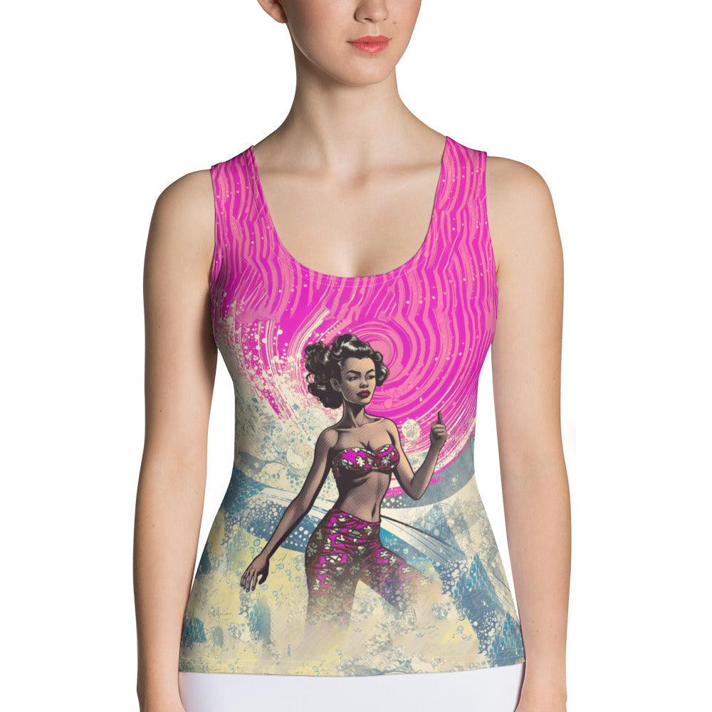 Wave Rider's Delight Women's Tank Top - Beyond T-shirts