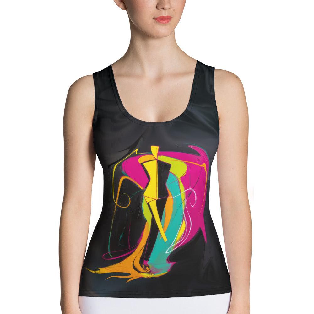 Abstract Art All-Over Print Women's Tank Top - Beyond T-shirts