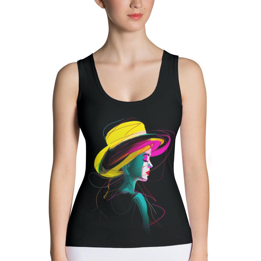 Futuristic Neon All-Over Print Women's Tank Top - Beyond T-shirts