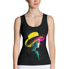 Futuristic Neon All-Over Print Women's Tank Top - Beyond T-shirts