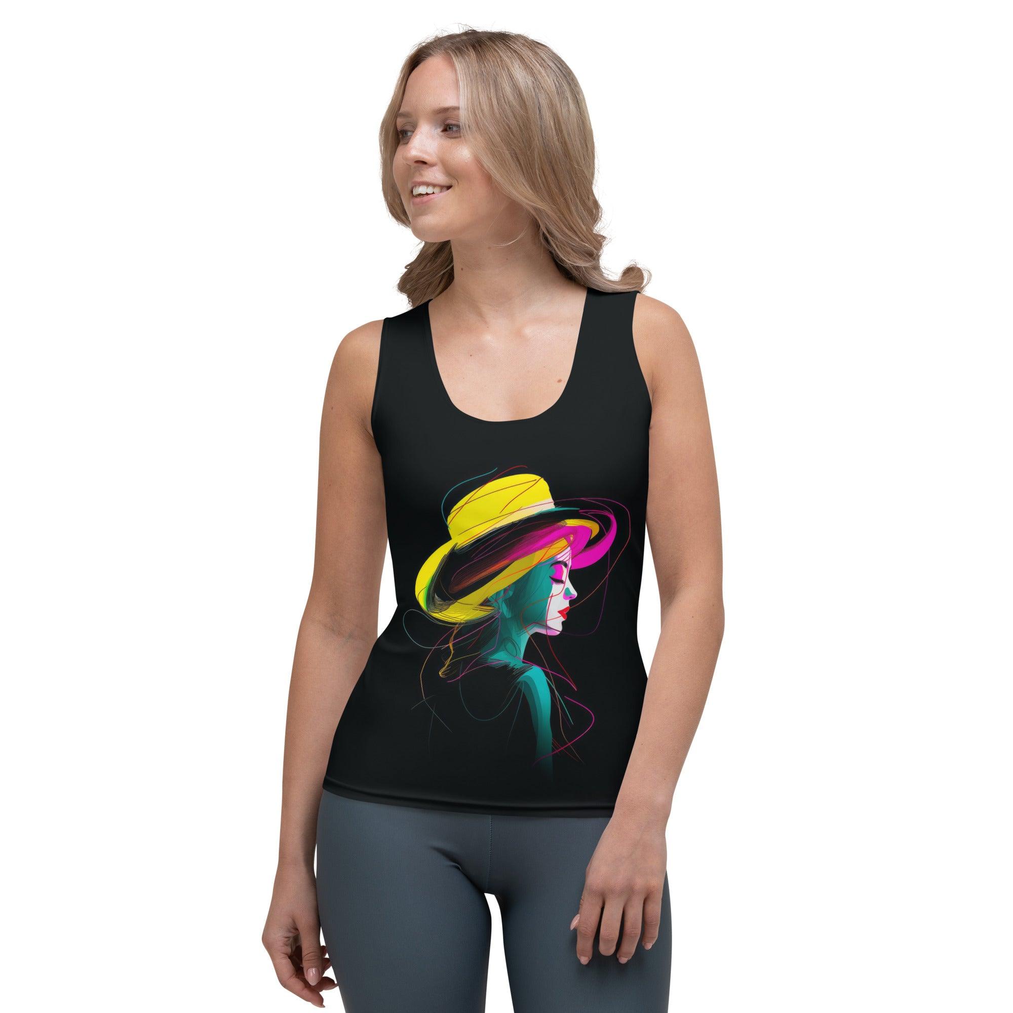 Futuristic Neon All-Over Print Women's Tank Top - Beyond T-shirts