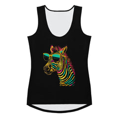 Striking Zebra Stripes All-Over Print Women's Tank Top - Beyond T-shirts