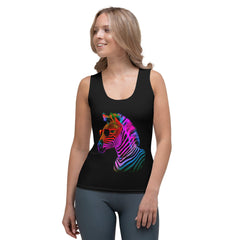 Zebra Wilderness Whispers Tank Top Ensemble - Beyond T-shirts