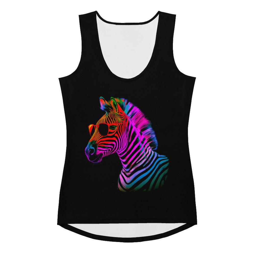 Zebra Wilderness Whispers Tank Top Ensemble - Beyond T-shirts