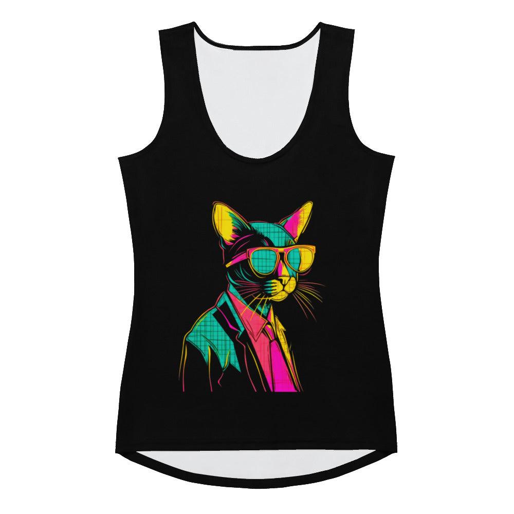 Playful Cat Expressions Tank Top Collection - Beyond T-shirts