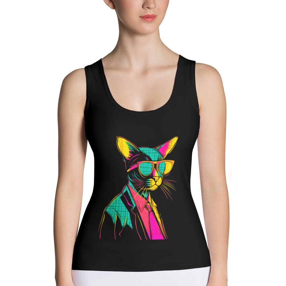 Playful Cat Expressions Tank Top Collection - Beyond T-shirts