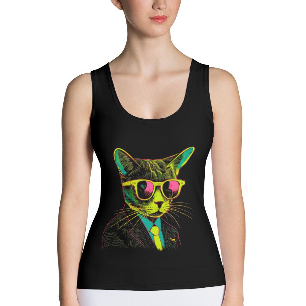 Cat's Whimsical World Tank Top Trio - Beyond T-shirts