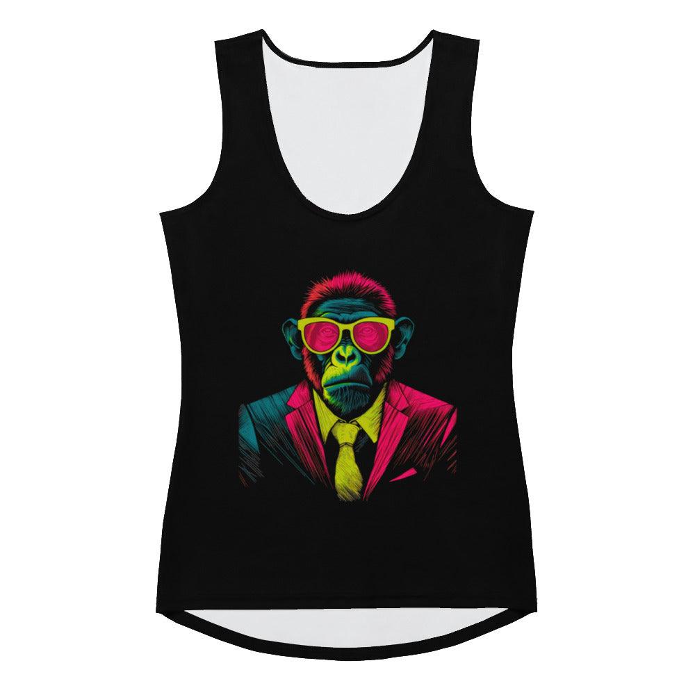 Tropical Monkey Vibes Tank Top - Beyond T-shirts