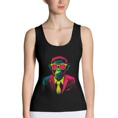 Tropical Monkey Vibes Tank Top - Beyond T-shirts