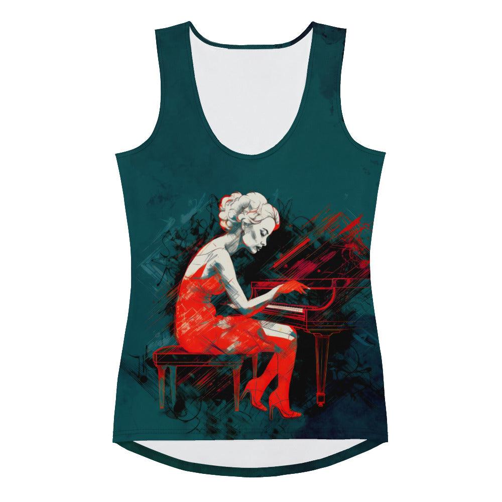 Melodic Harmony Women's Fashion Jam Tank Top - Beyond T-shirts