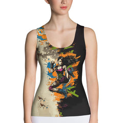 Kickboxing Elegance All-Over Tank - Fashionable Performance - Beyond T-shirts