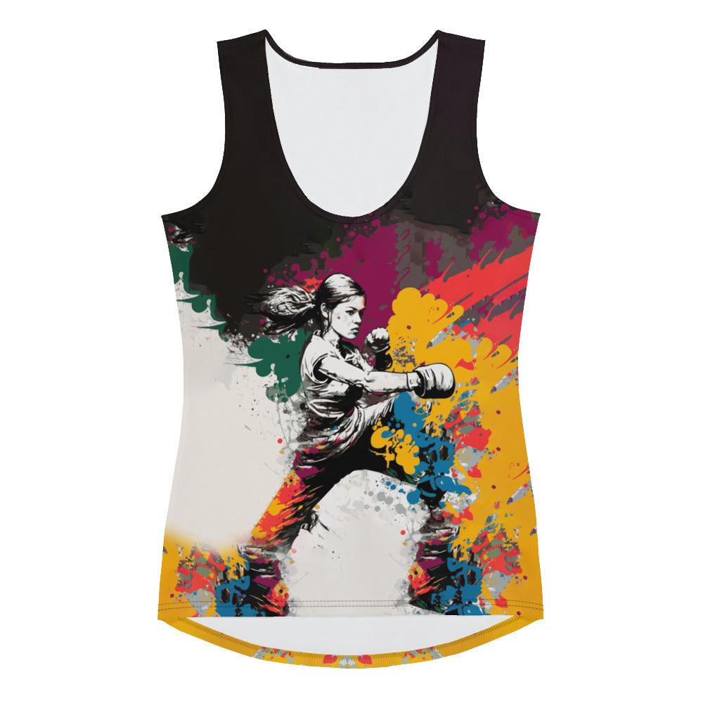 Kickboxing Warrior All-Over Tank Strength Unleashed - Beyond T-shirts