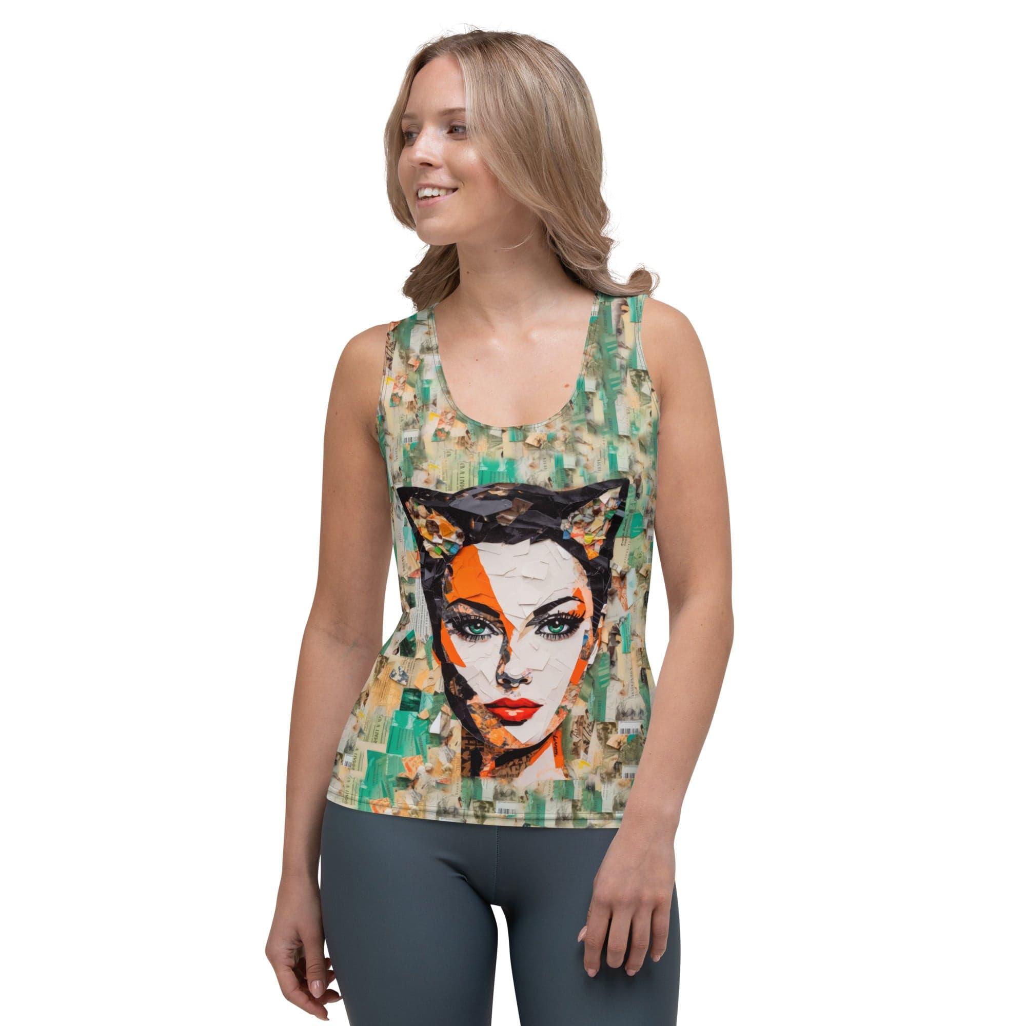 Retro Vinyl Grooves Women's All-Over Print Tank Top - Beyond T-shirts