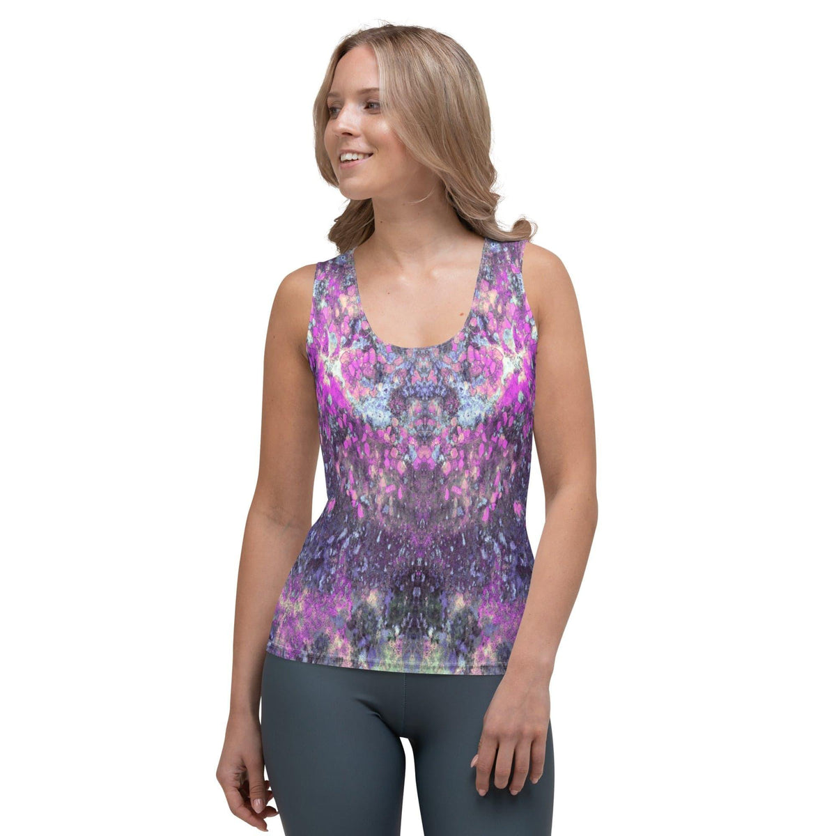 Floral Harmony Women's Tank Top - Beyond T-shirts