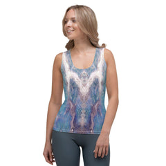 Savannah Splendor Women's Natural Pattern Tank Top - Beyond T-shirts