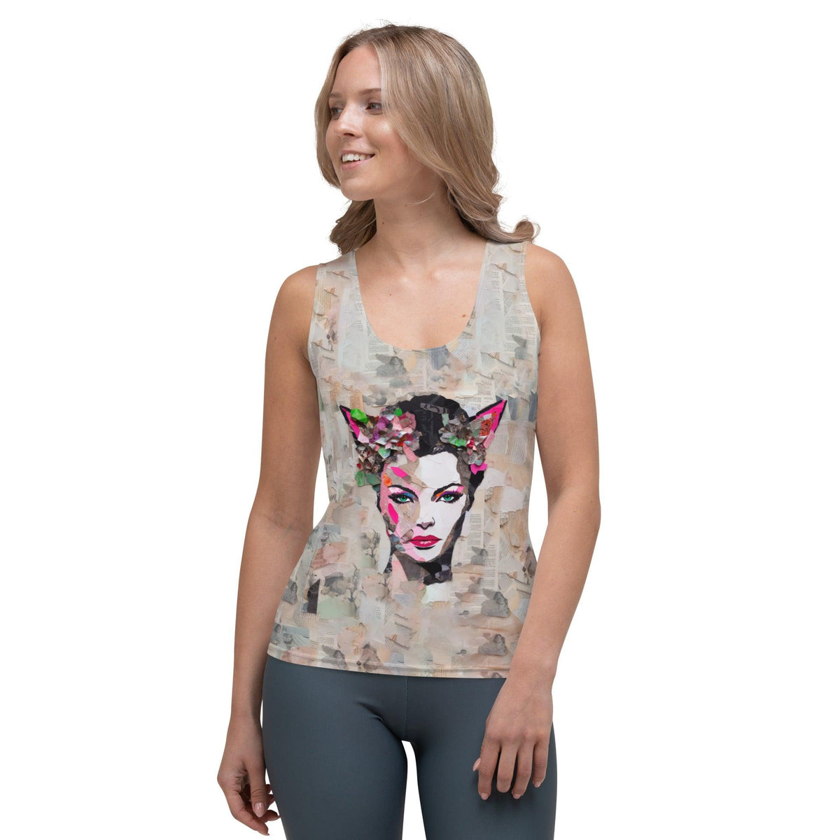 Melodies in Bloom Women's Music Inspired Tank Top - Beyond T-shirts