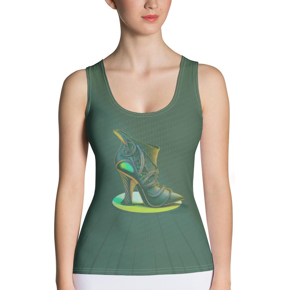 Quantum Flux Futuristic Shoes Women's Tank Top - Beyond T-shirts