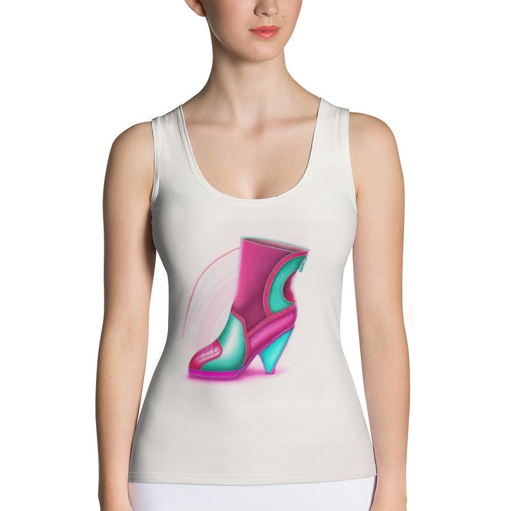 Cosmic Catalyst Futuristic Shoes Women's Tank Top - Beyond T-shirts