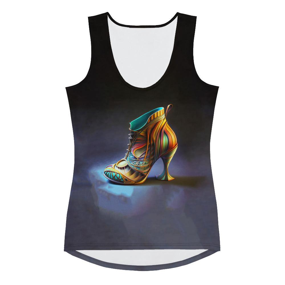 HoloStride Futuristic Shoes Women's Tank Top - Beyond T-shirts