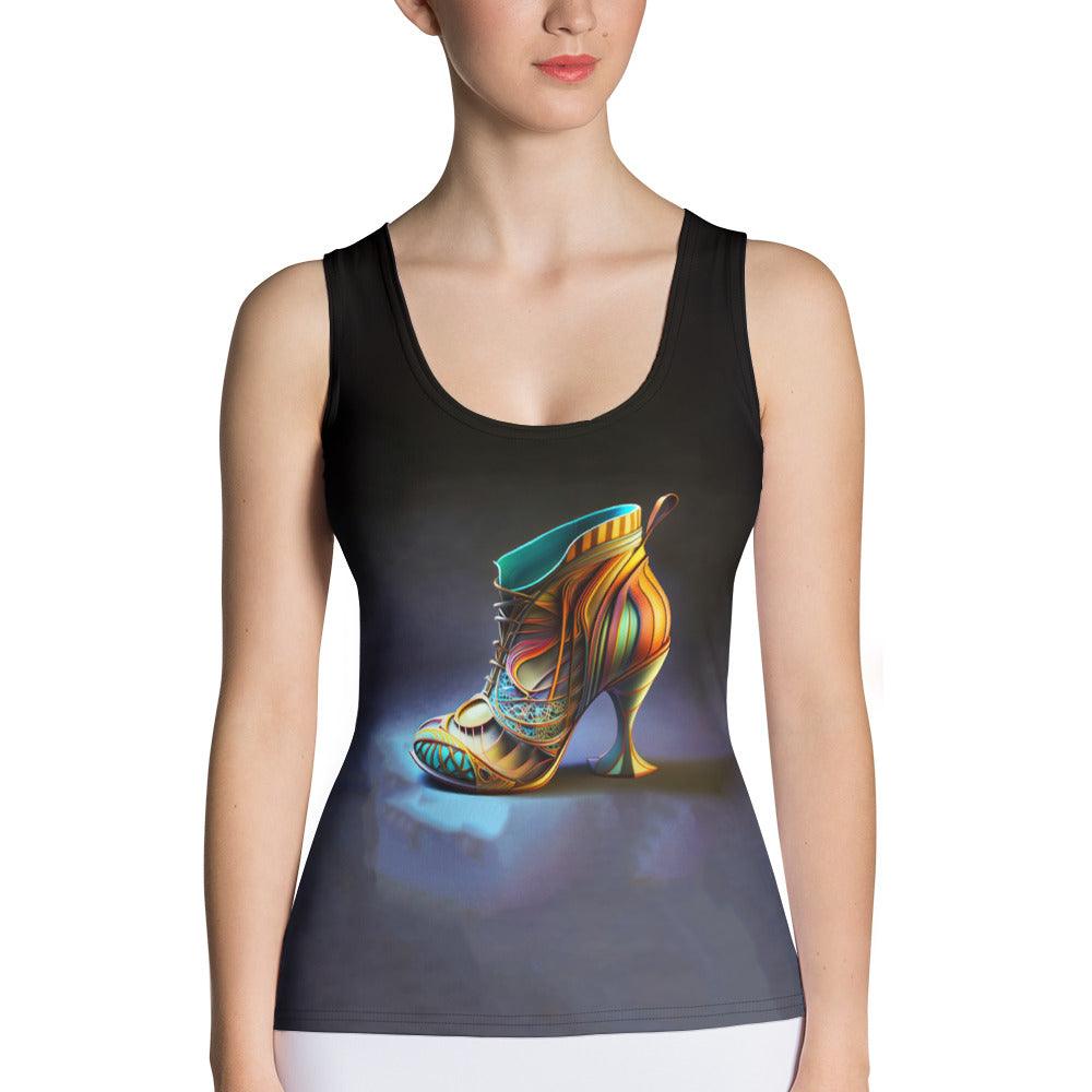 HoloStride Futuristic Shoes Women's Tank Top - Beyond T-shirts