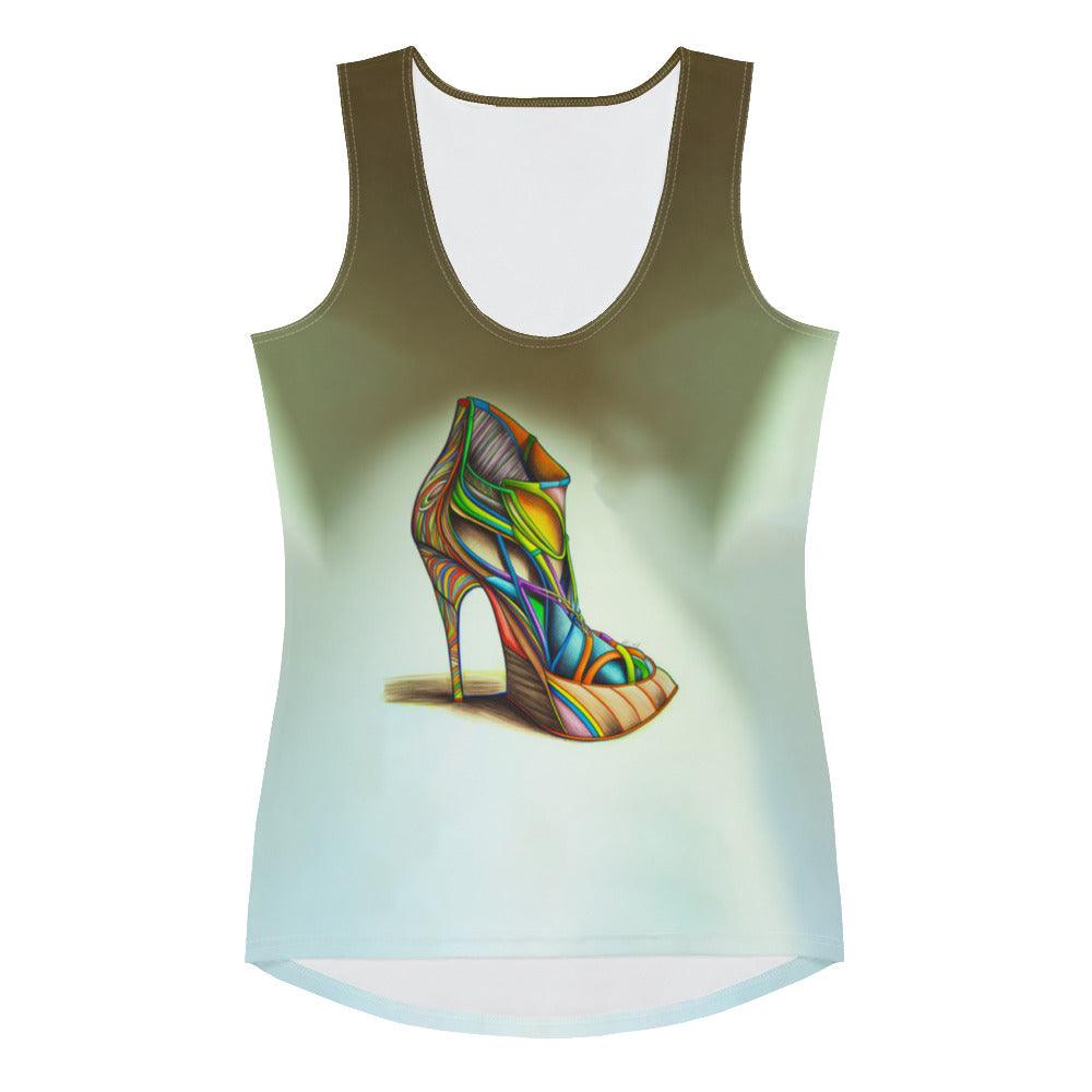 Spectrum Surge Futuristic Shoes Women's Tank Top - Beyond T-shirts