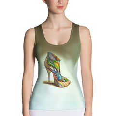 Spectrum Surge Futuristic Shoes Women's Tank Top - Beyond T-shirts