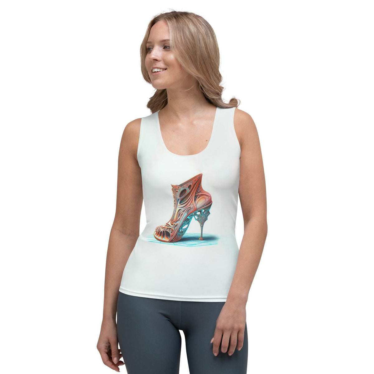 Stellar Glide Futuristic Shoes Women's Tank Top - Beyond T-shirts