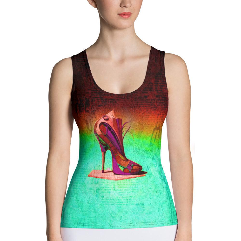 Quantum Flux Futuristic Shoes Women's Tank Top - Beyond T-shirts