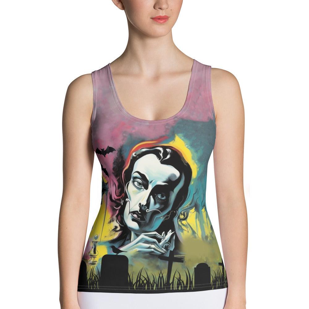 Ghoulishly Glamorous Halloween Tank Top - Beyond T-shirts