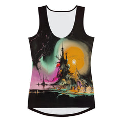 Candy Corn Carnival Women's Halloween Tank Top - Beyond T-shirts