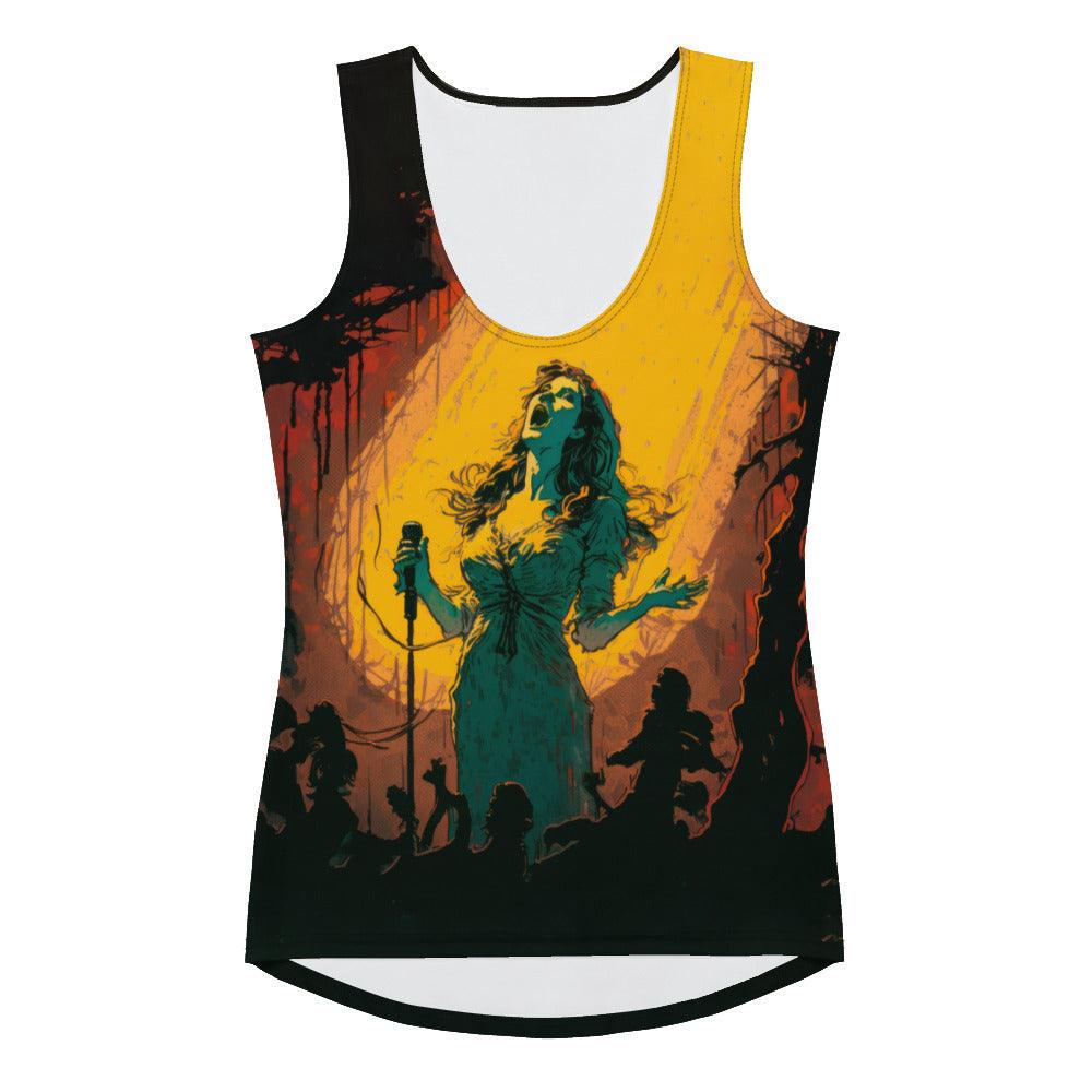 Rock the Beat: Music-Inspired Women's Tank Top - Beyond T-shirts
