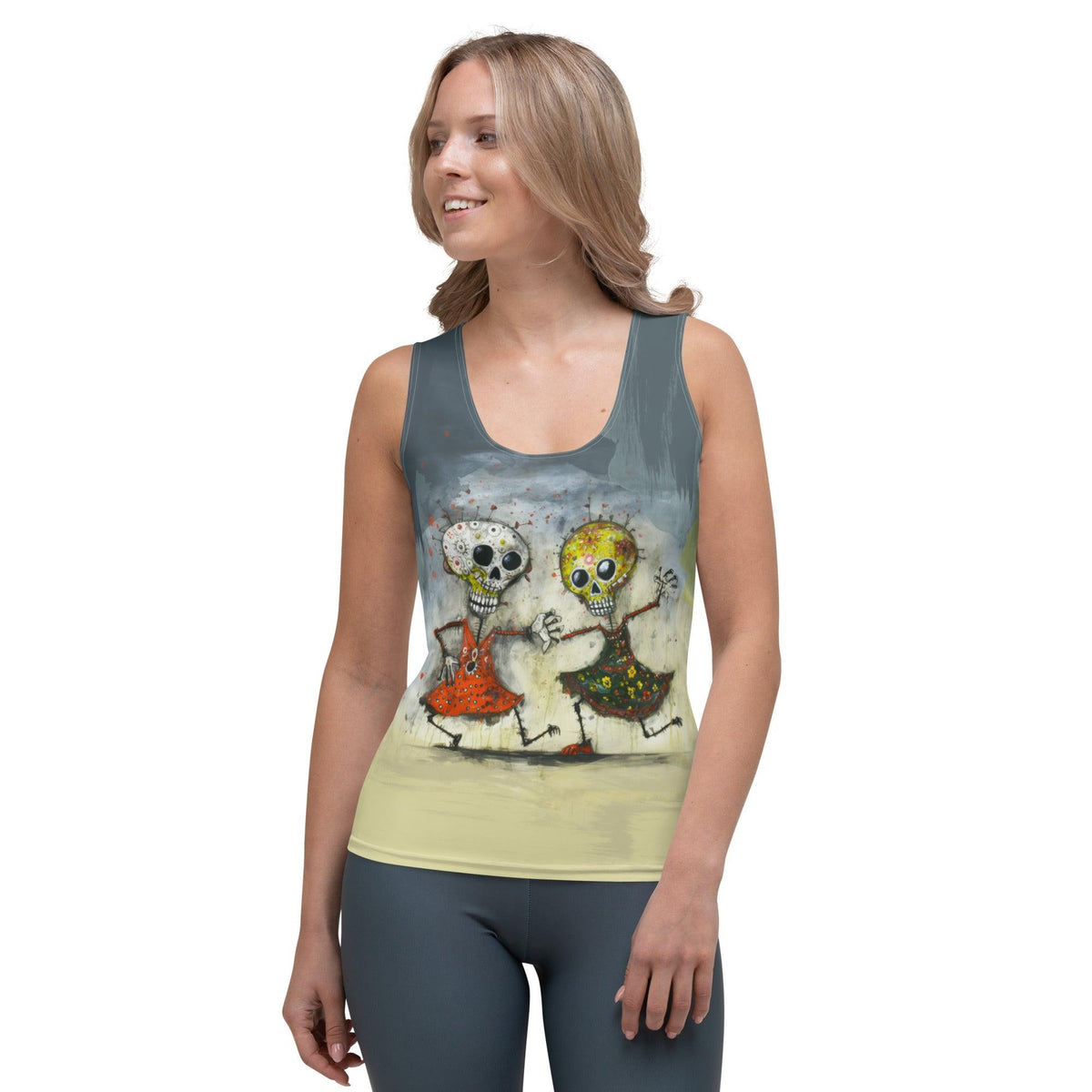 Spooky Haunted House Women's All-Over Print Tank Top - Beyond T-shirts