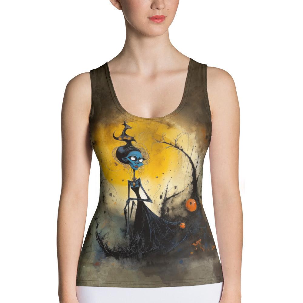 Haunted House Party Women's All-Over Print Tank Top - Beyond T-shirts