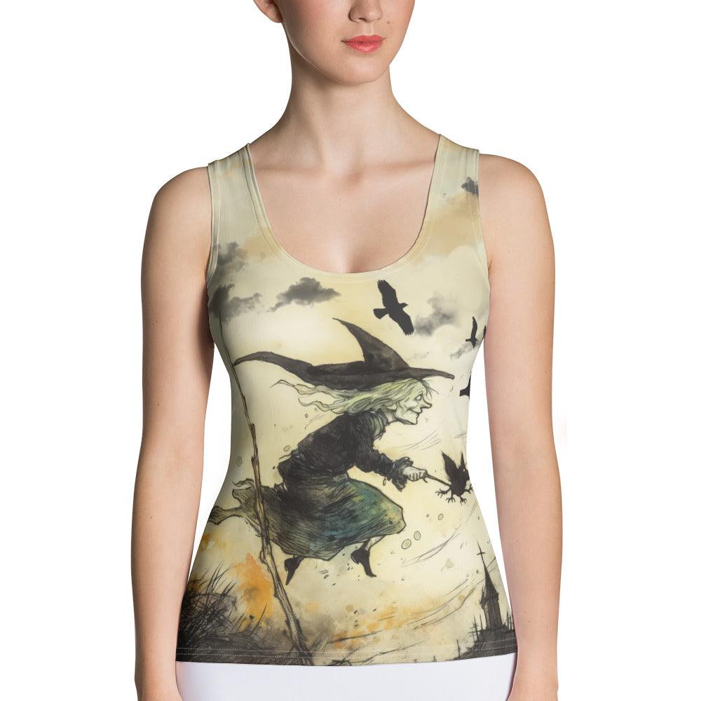 Halloween Moonlit Magic Women's All-Over Print Tank Top - Beyond T-shirts