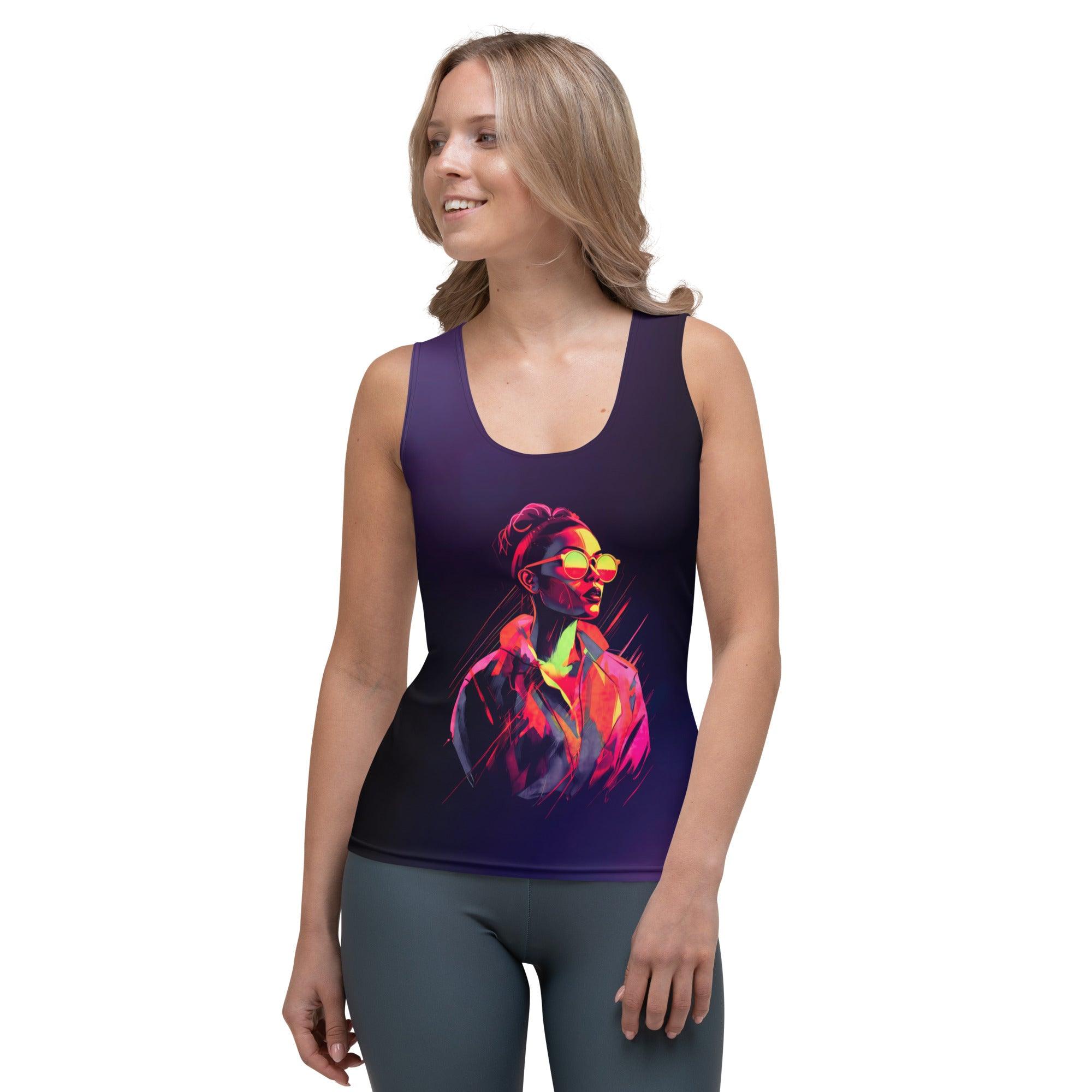 Chic Geometric Elegance Women's All-Over Print Tank Top - Beyond T-shirts