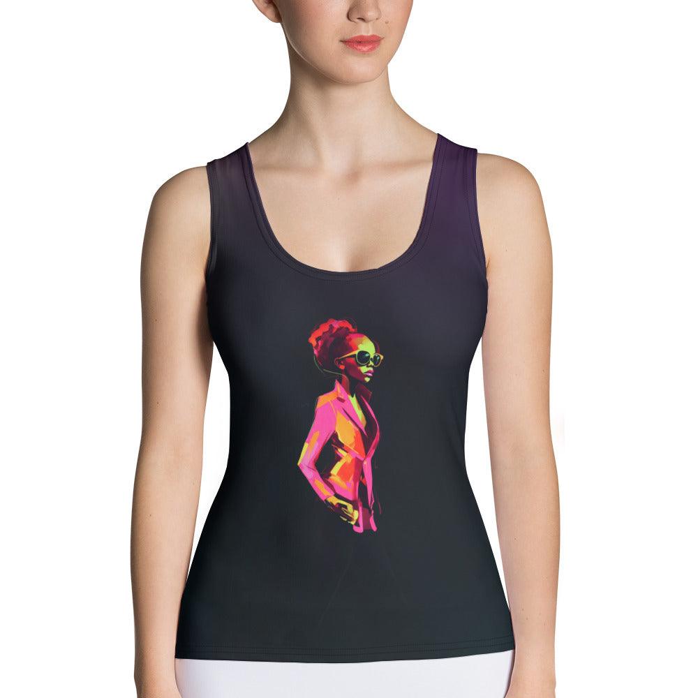 Urban Graffiti Edge Women's All-Over Print Tank Top - Beyond T-shirts